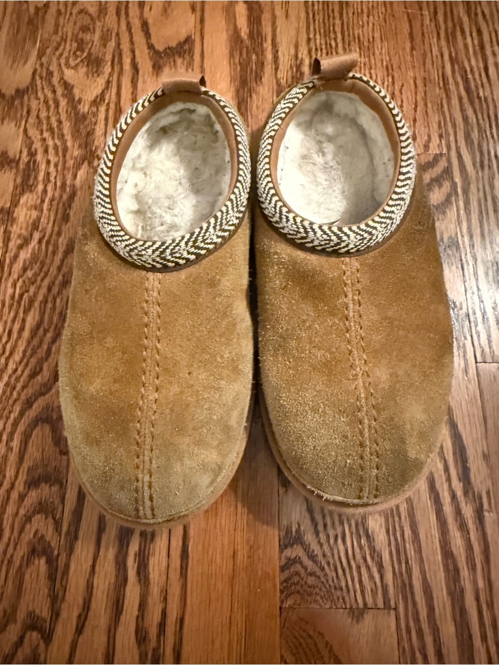 Koolaburra by UGG Girls Burree Suede Clog Slippers Chestnut Size 3